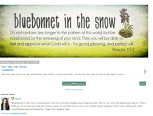 Tablet Screenshot of bluebonnetinthesnow.blogspot.com