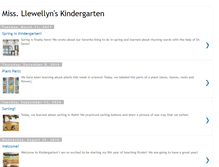 Tablet Screenshot of missllewellynskindergartenclass.blogspot.com