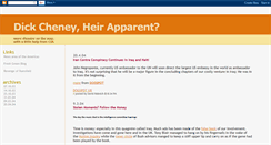 Desktop Screenshot of presidentcheney.blogspot.com