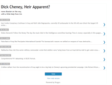 Tablet Screenshot of presidentcheney.blogspot.com