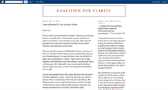 Desktop Screenshot of coalitionforclarity.blogspot.com