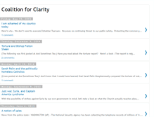 Tablet Screenshot of coalitionforclarity.blogspot.com