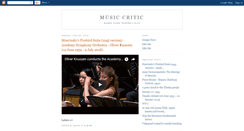 Desktop Screenshot of musiccritic.blogspot.com