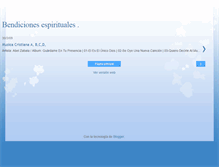 Tablet Screenshot of bendicionespiritual.blogspot.com