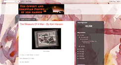 Desktop Screenshot of cowboyandchristianpoetry.blogspot.com