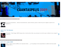 Tablet Screenshot of cuantaspelis.blogspot.com