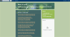 Desktop Screenshot of bzmusiclyrics.blogspot.com