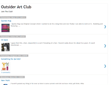 Tablet Screenshot of outsiderartclub.blogspot.com