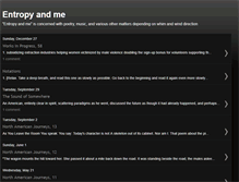 Tablet Screenshot of entropyandme.blogspot.com