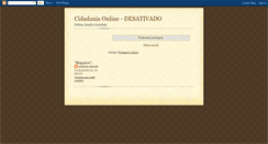 Desktop Screenshot of cidadania-online.blogspot.com
