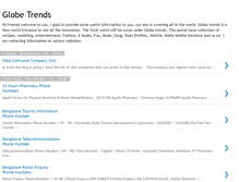 Tablet Screenshot of globetrends.blogspot.com