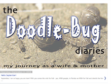 Tablet Screenshot of doodlebugdiaries.blogspot.com