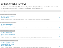 Tablet Screenshot of airhockeytablereviews.blogspot.com