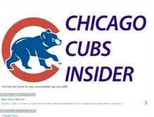 Tablet Screenshot of cubsinsider.blogspot.com