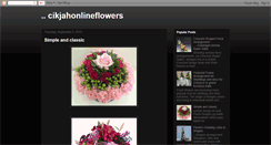 Desktop Screenshot of cikjahonlineflowers.blogspot.com