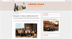 Desktop Screenshot of lifebilityaward.blogspot.com