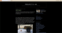 Desktop Screenshot of projectfj40.blogspot.com