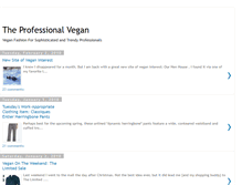 Tablet Screenshot of professionalvegan.blogspot.com