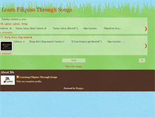 Tablet Screenshot of filipinolearning.blogspot.com