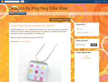 Tablet Screenshot of heyheyelliemae.blogspot.com