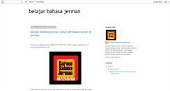 Desktop Screenshot of belajarbahasajermanonline1.blogspot.com