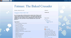 Desktop Screenshot of fatmanthebakedcrusader.blogspot.com