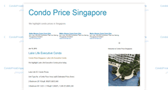 Desktop Screenshot of condopricesingapore.blogspot.com