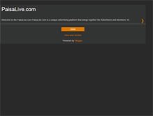 Tablet Screenshot of paisaliveregistration.blogspot.com