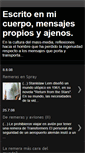 Mobile Screenshot of escritoenmicuerpo.blogspot.com
