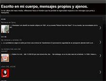 Tablet Screenshot of escritoenmicuerpo.blogspot.com