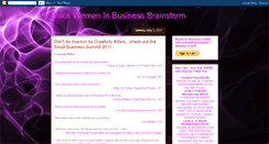 Desktop Screenshot of blackwomeninbusinessbrainstorm.blogspot.com