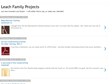 Tablet Screenshot of leachwoodworking.blogspot.com