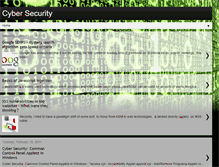 Tablet Screenshot of cybersecurityworld.blogspot.com