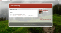 Desktop Screenshot of naturalblogg.blogspot.com