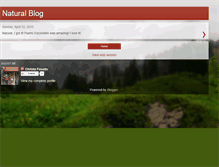 Tablet Screenshot of naturalblogg.blogspot.com
