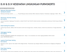 Tablet Screenshot of d3kesehatanlingkungan.blogspot.com