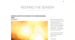 Desktop Screenshot of keepingtheseason.blogspot.com