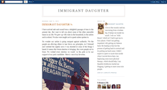 Desktop Screenshot of immigrantdaughter.blogspot.com