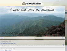 Tablet Screenshot of dreamsthatmovethemountains.blogspot.com