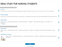 Tablet Screenshot of drugsfornursingstudents.blogspot.com