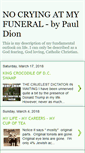 Mobile Screenshot of nocryingatmyfuneral.blogspot.com