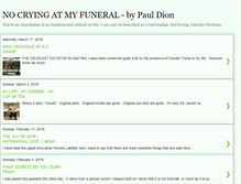 Tablet Screenshot of nocryingatmyfuneral.blogspot.com