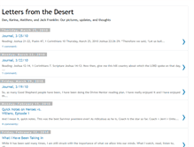 Tablet Screenshot of lettersfromthedesert.blogspot.com