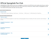 Tablet Screenshot of officialspongebobfanclub.blogspot.com