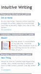 Mobile Screenshot of intuitivewriting.blogspot.com