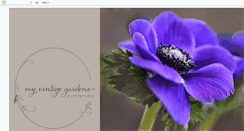 Desktop Screenshot of myvintagegardens.blogspot.com