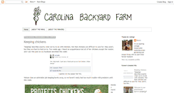 Desktop Screenshot of carolinabackyardfarm.blogspot.com