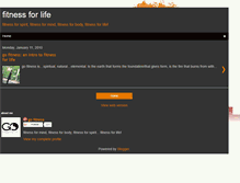Tablet Screenshot of gofitforlife.blogspot.com