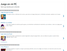 Tablet Screenshot of juegoenmipc.blogspot.com