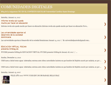 Tablet Screenshot of comunidadesdigitales.blogspot.com